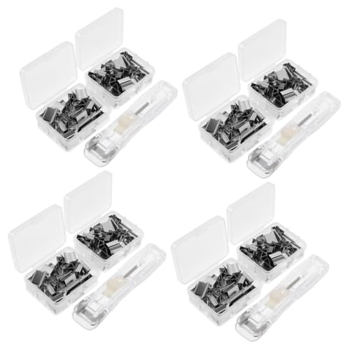 SHINEOFI 4 Sätze Nadelloser Hefter Bürobedarf büroklammernspender büroklammern set Papierklammer-Spender-Set Nachhaltiger Papierhefter aktenhefter Hefter süß DIY-Hefter Heimhefter Metall SHINEOFI 4 Sätze Nadelloser Hefter Bürobedarf büroklammernspender büroklammern set Papierklammer-Spender-Set Nachhaltiger Papierhefter aktenhefter Hefter süß DIY-Hefter Heimhefter Metall von SHINEOFI