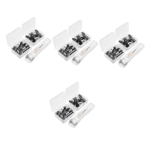 SHINEOFI 4 Sätze Nadelloser Hefter Kabelclips Büroklammern Bulldoggenklammern mittel klammerlos Papierclips aktenhefter Papierklammer-Set Hefter süß nachfüllbarer Clip-Hefter Plastik SHINEOFI 4 Sätze Nadelloser Hefter Kabelclips Büroklammern Bulldoggenklammern mittel klammerlos Papierclips aktenhefter Papierklammer-Set Hefter süß nachfüllbarer Clip-Hefter Plastik von SHINEOFI