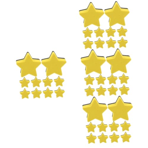 SHINEOFI 4 Sätze Pentagramm-radiergummi Magnetische Trockenlöscher Radiergummis Dünn Radiergummi Für Klassenzimmertafeln Whiteboard-staubwedel Planke Klein Mini-radierer Eva 10 Stück * 4 von SHINEOFI