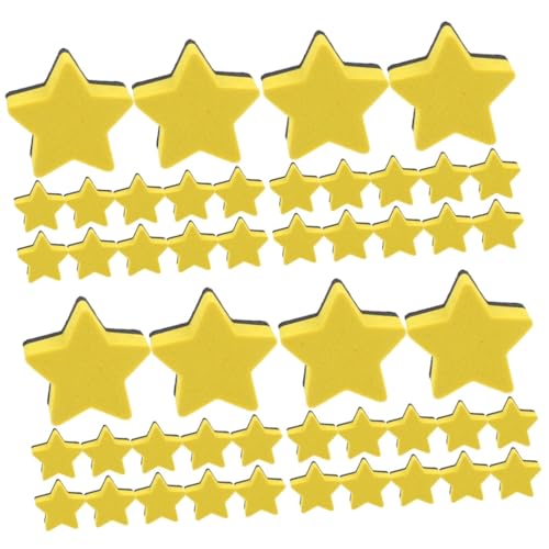 SHINEOFI 4 Sätze Pentagramm-radiergummi Trockener Radiergummi Mini-whiteboard-radierer Tipp Würfelunterlage Einhelll Radiergummis Für Weiße Tafeln Tragbare Whiteboard-löscher 12 Stück * 4 von SHINEOFI