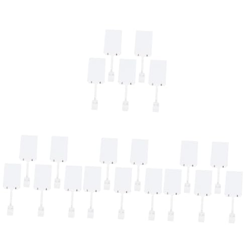 SHINEOFI 4 Sätze Preisschild Regalanhänger Für Drahtregale Prospektständer Anbieter Displayhalter Für Warenschilder Speichern Etiketten Für Vorratsbehälter Fan-shop Weiß Metall 5 Stücke * 4 SHINEOFI 4 Sätze Preisschild Regalanhänger Für Drahtregale Prospektständer Anbieter Displayhalter Für Warenschilder Speichern Etiketten Für Vorratsbehälter Fan-shop Weiß Metall 5 Stücke * 4 von SHINEOFI