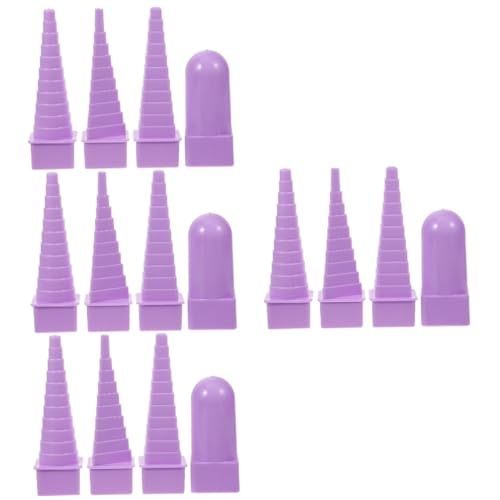 SHINEOFI 4 Sätze Quilling-türme Für Werkzeug Dünn Herstellung Farbig Eisstockschießen Quilling Board Mit Papier Diy Quilling-turm Diy-spulenturm Violett Plastik 4 Stück * 4 von SHINEOFI