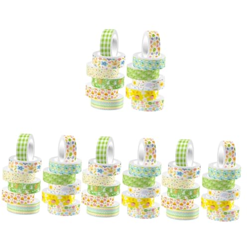 SHINEOFI 4 Sätze Selbstklebende Diy-klebebänder Büro Dekoration Bürodekoration Aufkleber Klebeband Set Dekoration Mit Papierband Dekorative Klebebänder Planerband Washi-tape 12 Rollen * 4 von SHINEOFI
