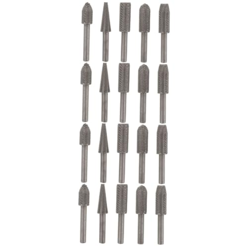SHINEOFI 4 Sätze Teiliges Drehfeilen Stahl Vielseitige Fräswerkzeuge Für Gravur Und Schleifen Für Metallbearbeitung Und Diy Projekte 5 Stücke * 4 von SHINEOFI