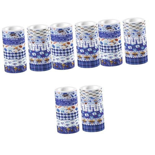 SHINEOFI 4 Sätze Transparentes Rollband Regenbogen Vater Papa Basteln Kunsthandwerk Tagebuchband Planerband Klebeband Für Scrapbooking Aufkleber 12 Rollen * 4 von SHINEOFI