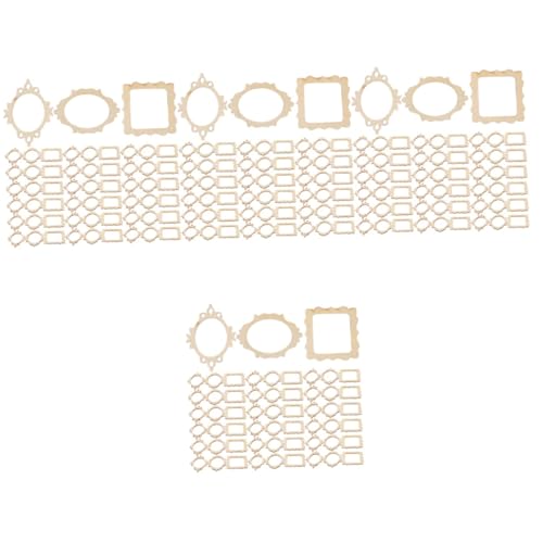 SHINEOFI 4 Sätze Unfertige Holzrunden Holzbearbeitung Schmücken Veröffentlichung Planke Holzanhänger Für Ostern Diy Holzdeko Unvollendete Holzausschnitte Unfertige Holzscheiben 60 Stück * 4 von SHINEOFI