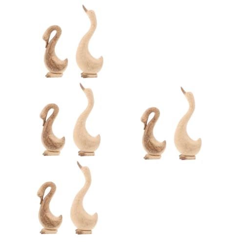 SHINEOFI 4 Sätze Weiße Embryo-gans-ornamente Diy -handwerk Diy Zubehör Diy Liefert Gänsestatue Gans Ornament Schreibtischdekorationen Holz 2 Stück * 4 SHINEOFI 4 Sätze Weiße Embryo-gans-ornamente Diy -handwerk Diy Zubehör Diy Liefert Gänsestatue Gans Ornament Schreibtischdekorationen Holz 2 Stück * 4 von SHINEOFI