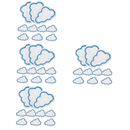 SHINEOFI 4 Sätze Wolkenstoffaufkleber Nähen Empfindlich Kleidungsflicken Bestickt Patch Bekleidungsneuheitsapplikation Flicken Für Kleidung Gestickte Aufnäher Flecken Stickgarn 10 Stück * 4 SHINEOFI 4 Sätze Wolkenstoffaufkleber Nähen Empfindlich Kleidungsflicken Bestickt Patch Bekleidungsneuheitsapplikation Flicken Für Kleidung Gestickte Aufnäher Flecken Stickgarn 10 Stück * 4 von SHINEOFI