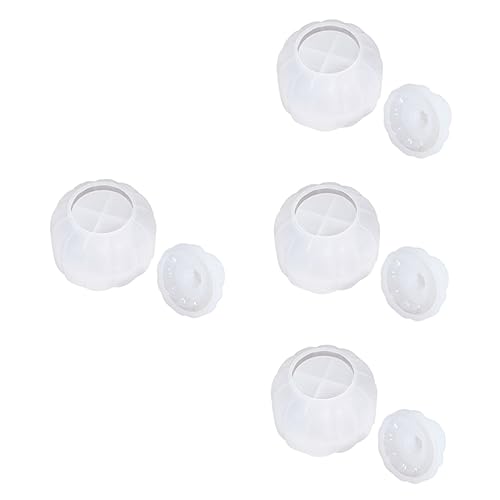 SHINEOFI 4 Sets DIY Klebeform Kürbis Aufbewahrungsbox Silikonform Kreative Aufbewahrungsbox Bonbonglas Kürbisglasform Mit Deckel Kürbis Aufbewahrungsform Formen Halloween von SHINEOFI