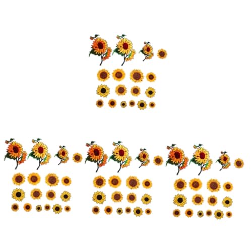 SHINEOFI 4 Sets Sonnenblumen Stickerei Tüllstoff Pailletten Fat Quarters Stoffbündel Silberne Stickflicken Stickschleifen Aufkleber Sticker Patches Für Jacken Spitzenärmel SHINEOFI 4 Sets Sonnenblumen Stickerei Tüllstoff Pailletten Fat Quarters Stoffbündel Silberne Stickflicken Stickschleifen Aufkleber Sticker Patches Für Jacken Spitzenärmel von SHINEOFI