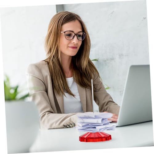 SHINEOFI 4 Stck. Roter Quittungshalter Spike Stick für Büro und Restaurant Leichter Papierhalter mit Sicherer Fixierung Vielseitig als Memohalter Einsetzbar Einfach zu Transportieren SHINEOFI 4 Stck. Roter Quittungshalter Spike Stick für Büro und Restaurant Leichter Papierhalter mit Sicherer Fixierung Vielseitig als Memohalter Einsetzbar Einfach zu Transportieren von SHINEOFI