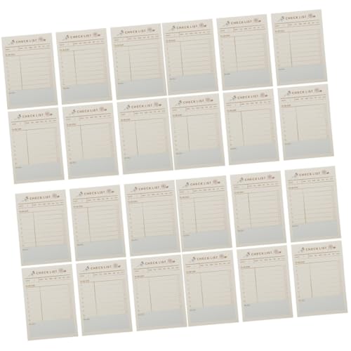 SHINEOFI 4 Stück 6 Hinweisplanbuch klebrig Notizblock gefüttert Notizbilder Schreiben Notizen Haftnotizblöcke Checklisten kleine Schreibblöcke tragbare To-Do-Liste Klebestreifen Papier von SHINEOFI