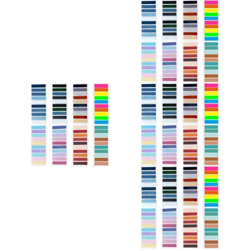 SHINEOFI 4 Stück 8 transparente Haftnotiz klebrig Stick-Tabs Registerkarten für Buchanmerkungen Schulstationär lesezeichen Klebestreifen Haushaltsseitenmarkierungen das Haustier Colorful SHINEOFI 4 Stück 8 transparente Haftnotiz klebrig Stick-Tabs Registerkarten für Buchanmerkungen Schulstationär lesezeichen Klebestreifen Haushaltsseitenmarkierungen das Haustier Colorful von SHINEOFI