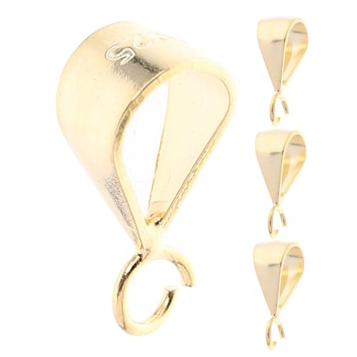 SHINEOFI 4 Stück Anhängerclip Pinch Bails Schmuckverbinder für DIY Halsketten Ohrringe Langlebig Poliert Stilvoll SHINEOFI 4 Stück Anhängerclip Pinch Bails Schmuckverbinder für DIY Halsketten Ohrringe Langlebig Poliert Stilvoll von SHINEOFI
