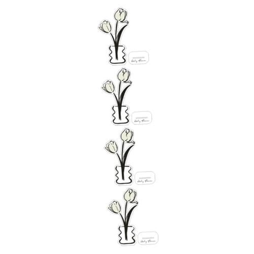 SHINEOFI 4 Stück Blumen-notizhalter Tellerhalter Zum Präsentieren Memo -displayhalter Bild Steht Für Anzeige Foto-display-halterungsclip Staffelei Stehen Inhaber Stand Acryl von SHINEOFI