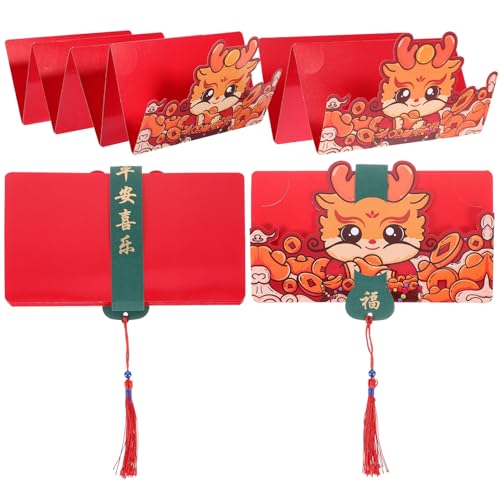 SHINEOFI 4 Stück Cartoon-rote Umschlagtasche Glücklicher Geldumschlag Rote Tasche Party Rotes Paket Jahr Dekorationen Neujahrsdekorationen Fans China Roter Umschlag Papier SHINEOFI 4 Stück Cartoon-rote Umschlagtasche Glücklicher Geldumschlag Rote Tasche Party Rotes Paket Jahr Dekorationen Neujahrsdekorationen Fans China Roter Umschlag Papier von SHINEOFI