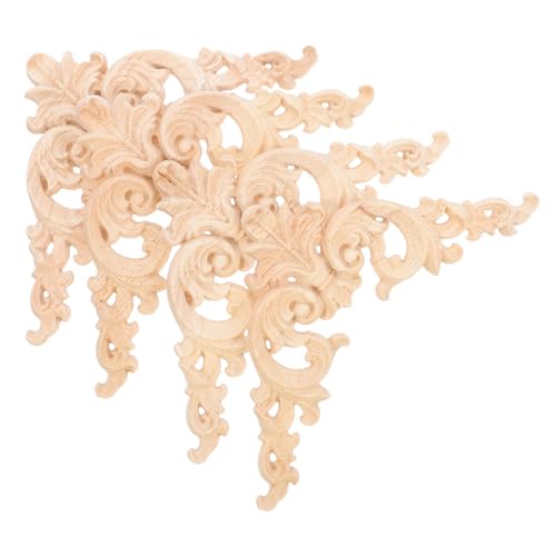 SHINEOFI 4 Stück Holz Geschnitzte Europäische Applikationen Massivholz Ecke Blumen Schranktür Holzschnitzereien Möbel Dekorative Applikation Ecke Onlay SHINEOFI 4 Stück Holz Geschnitzte Europäische Applikationen Massivholz Ecke Blumen Schranktür Holzschnitzereien Möbel Dekorative Applikation Ecke Onlay von SHINEOFI