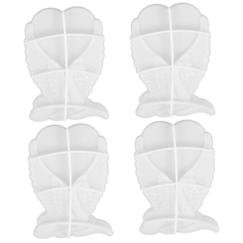 SHINEOFI 4 Stück Liebe Bilderrahmen Form Herz Epoxid-gießform Schild Uv Diy Fotorahmenform Epoxidharz-bilderrahmenform Fotorahmen Zur Herstellung Von Formen Gussformen Weiß Kieselgel von SHINEOFI