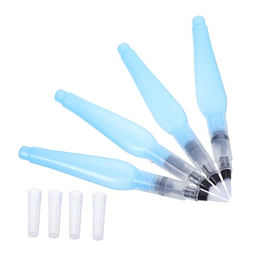 SHINEOFI 4 Stück Nachfüllbare Wasserpinsel für Aquarellmalerei Flexibler Pinsel mit Stabiler Nylonspitze für Zeichnen und Unterwegs Künstler und Hobbyisten SHINEOFI 4 Stück Nachfüllbare Wasserpinsel für Aquarellmalerei Flexibler Pinsel mit Stabiler Nylonspitze für Zeichnen und Unterwegs Künstler und Hobbyisten von SHINEOFI