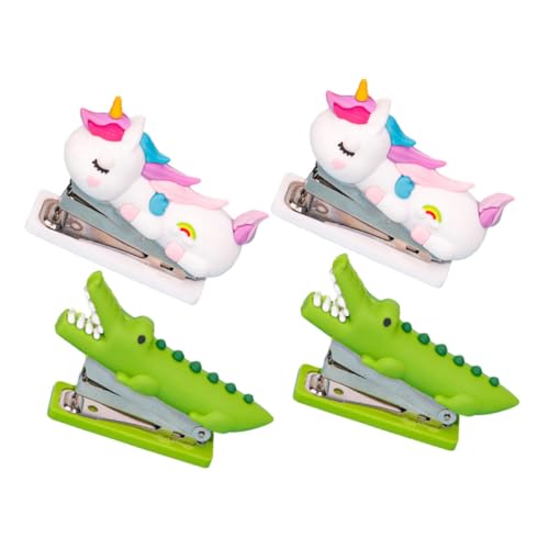 SHINEOFI 4 Stück Niedliche Mini Heftgeräte Tierform Tragbar und Handlich Kindgerecht für Schule und Büro Leichter Personal Tacker mit Kreativem Cartoon Design für Jungen und Mädchen von SHINEOFI