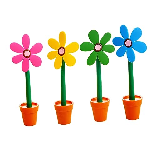 SHINEOFI 4 Stück Niedliche Sonnenblumen Kugelschreiber Schwarze Bunte Schreibstifte für Schüler Büro Spaßig Schreibbedarf SHINEOFI 4 Stück Niedliche Sonnenblumen Kugelschreiber Schwarze Bunte Schreibstifte für Schüler Büro Spaßig Schreibbedarf von SHINEOFI