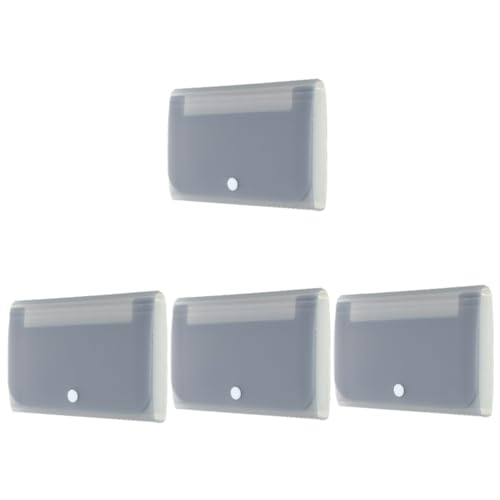 SHINEOFI 4 Stück Ordner Informationsbeutel Organisatoren Office-Datei-Organizer mit Deckel büroordner büromappe Datei-Organizer mit großer Kapazität Aktenordner aus Kunststoff Plastik Grey von SHINEOFI