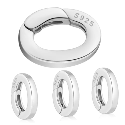 SHINEOFI 4 Stück Ovaler Verschluss für Schmuck Metall Karabiner Clips Verlängerung für Armbänder Sicherer und Einfacher Verschluss für Schmuckherstellung und Diy Projekte SHINEOFI 4 Stück Ovaler Verschluss für Schmuck Metall Karabiner Clips Verlängerung für Armbänder Sicherer und Einfacher Verschluss für Schmuckherstellung und Diy Projekte von SHINEOFI
