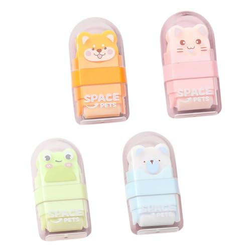 SHINEOFI 4 Stück Rollenradierer Mini-radierer Tragen Kind Multipack Tiere Entfernung Karikatur Schulbedarf Groß Schulmaterial Süß Süße Schulsachen Für Mädchen Radiergummi SHINEOFI 4 Stück Rollenradierer Mini-radierer Tragen Kind Multipack Tiere Entfernung Karikatur Schulbedarf Groß Schulmaterial Süß Süße Schulsachen Für Mädchen Radiergummi von SHINEOFI