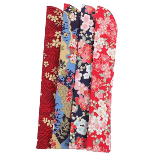 SHINEOFI 4 Stück Teiliges Chinesische Handfächer-tasche aus Hochwertigem Seidenstoff Doppellagig Leicht und Langlebig mit Vintage Floralem Muster zur Aufbewahrung und Geschenkverpackung für SHINEOFI 4 Stück Teiliges Chinesische Handfächer-tasche aus Hochwertigem Seidenstoff Doppellagig Leicht und Langlebig mit Vintage Floralem Muster zur Aufbewahrung und Geschenkverpackung für von SHINEOFI