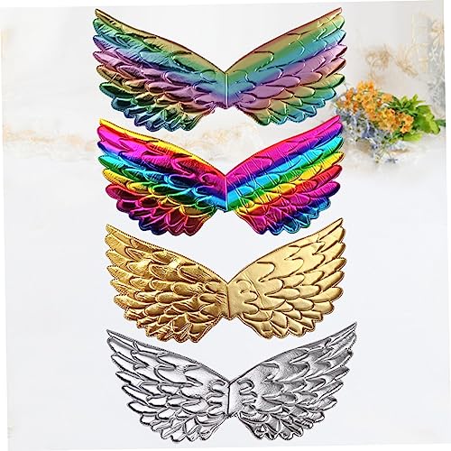 SHINEOFI 4 Stück Teiliges Engelsflügel aus Langlebigem Komposit Bunte Party Kostüm Accessoires für Sicher und Bequem für Bühnenauftritte und Festlichkeiten SHINEOFI 4 Stück Teiliges Engelsflügel aus Langlebigem Komposit Bunte Party Kostüm Accessoires für Sicher und Bequem für Bühnenauftritte und Festlichkeiten von SHINEOFI