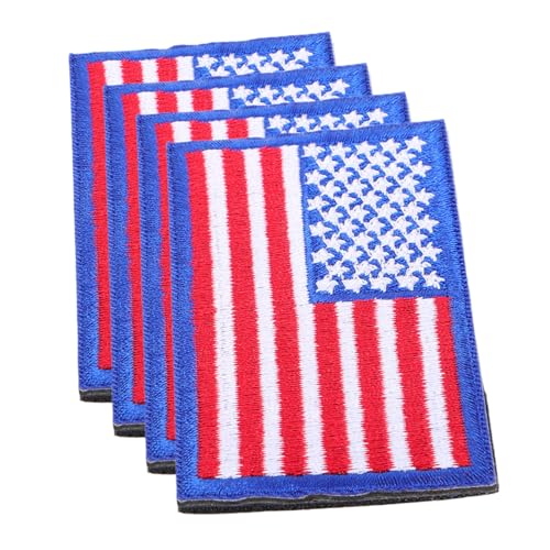 SHINEOFI 4 Stück Teiliges Flaggen Klettbänder Patches Patriotische Stickerei Abzeichen zum Aufnähen Abnehmbar und Wiederverwendbar für Rucksäcke Kleidung und Uniformen SHINEOFI 4 Stück Teiliges Flaggen Klettbänder Patches Patriotische Stickerei Abzeichen zum Aufnähen Abnehmbar und Wiederverwendbar für Rucksäcke Kleidung und Uniformen von SHINEOFI