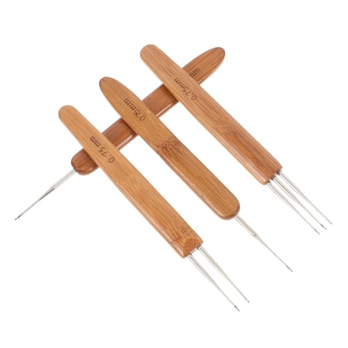SHINEOFI 4 Stück Teiliges Häkelnadel Set für Dreadlocks Multifunktionale Häkelnadeln für Haarverlängerungen und Zöpfe Einfach zu Bedienen für Verschiedene Stylings Geeignet von SHINEOFI
