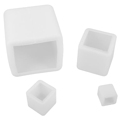 SHINEOFI 4 Stück Teiliges Quadratische Silikonformen für Epoxidharz Hitze Kältebeständig Leicht Lösbare Würfelformen für Diy-kerzen Seifen und Harz-gießprojekte SHINEOFI 4 Stück Teiliges Quadratische Silikonformen für Epoxidharz Hitze Kältebeständig Leicht Lösbare Würfelformen für Diy-kerzen Seifen und Harz-gießprojekte von SHINEOFI