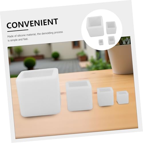 SHINEOFI 4 Stück Teiliges Quadratisches Silikon-resin-gießform- Weiß Vielseitig für Diy-kerzen Seifen Harzkunst und Dekoration Verschiedene SHINEOFI 4 Stück Teiliges Quadratisches Silikon-resin-gießform- Weiß Vielseitig für Diy-kerzen Seifen Harzkunst und Dekoration Verschiedene von SHINEOFI