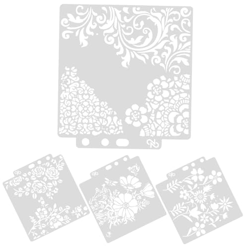 SHINEOFI 4 Stück Teiliges Schablonen für Wandmalerei Präzise und Vielseitige Malvorlagen für DIY Projekte für Acrylmalerei und Kunstvolle Wandgestaltungen von SHINEOFI