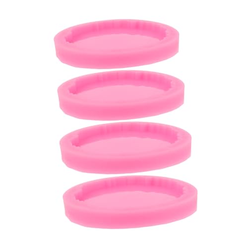 SHINEOFI 4 Stück Teiliges Silikon Epoxidharz Untersetzer Wiederverwendbare Robuste DIY Formen für Unregelmäßige Rosa Runde Coaster Schmucktablett und Heimdekoration SHINEOFI 4 Stück Teiliges Silikon Epoxidharz Untersetzer Wiederverwendbare Robuste DIY Formen für Unregelmäßige Rosa Runde Coaster Schmucktablett und Heimdekoration von SHINEOFI