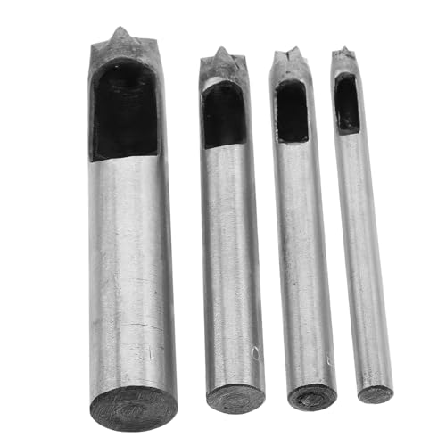 SHINEOFI 4 Stück Teiliges Stahl Lochstanzer Set für DIY Förmiger Gürtellocher Langlebig Komfortabel Vielseitig Einsetzbar für Gürtel Präzises Stanzen in Verschiedenen SHINEOFI 4 Stück Teiliges Stahl Lochstanzer Set für DIY Förmiger Gürtellocher Langlebig Komfortabel Vielseitig Einsetzbar für Gürtel Präzises Stanzen in Verschiedenen von SHINEOFI