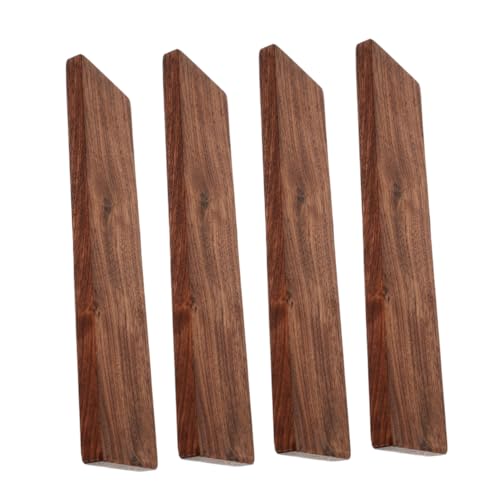 SHINEOFI 4 Stück Teiliges Walnuss Holzplatten Unbehandelte Stabile Massivholzleisten für Heimdekoration und Holzschnitzerei Natürliche Maserung Vielseitig für DIY Projekte und von SHINEOFI