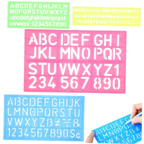 SHINEOFI 4 Stück Teiliges Wiederverwendbare Waschbare Buchstaben Schablonen Kompakt für Spray DIY malerei Vielseitige Zeichenschablonen für Bastelprojekte SHINEOFI 4 Stück Teiliges Wiederverwendbare Waschbare Buchstaben Schablonen Kompakt für Spray DIY malerei Vielseitige Zeichenschablonen für Bastelprojekte von SHINEOFI