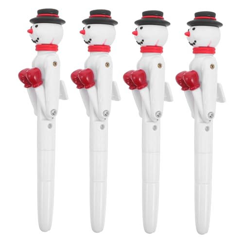 SHINEOFI 4 Stück Weihnachts-schneemann Kugelschreiber mit Boxhandschuhen Interaktiver Gelstift zum Stressabbau Lustiger Schreibstift für Kreative Weihnachtsgeschenke und Partyzubehör SHINEOFI 4 Stück Weihnachts-schneemann Kugelschreiber mit Boxhandschuhen Interaktiver Gelstift zum Stressabbau Lustiger Schreibstift für Kreative Weihnachtsgeschenke und Partyzubehör von SHINEOFI