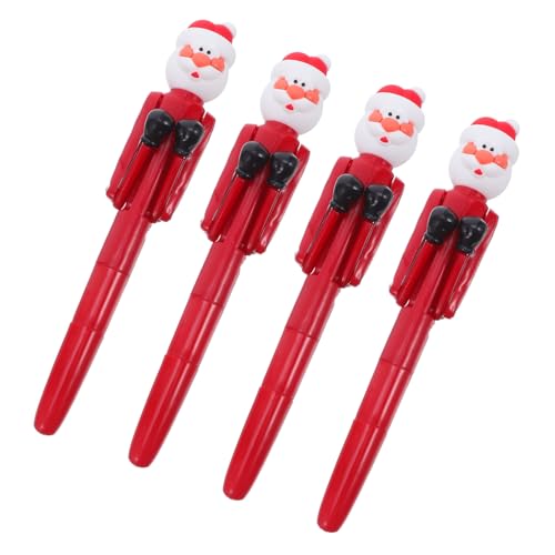 SHINEOFI 4 Stück Weihnachtskugelschreiber mit Lustigem Santa-boxen-motiv Ergonomische Leichte Kugelschreiber für Schule und Büro als Partygeschenk Weihnachts-mitgebsel und Kreative SHINEOFI 4 Stück Weihnachtskugelschreiber mit Lustigem Santa-boxen-motiv Ergonomische Leichte Kugelschreiber für Schule und Büro als Partygeschenk Weihnachts-mitgebsel und Kreative von SHINEOFI