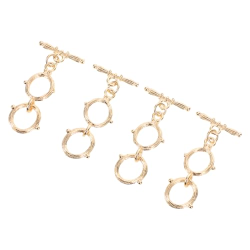 SHINEOFI 4 Stücke Kettenverlängerung Halskettenverschlüsse Halskettenverschluss Halskette Verbindungsverschluss Schmuckverschluss Schließ Armband Knebelverschlüsse Metall Golden SHINEOFI 4 Stücke Kettenverlängerung Halskettenverschlüsse Halskettenverschluss Halskette Verbindungsverschluss Schmuckverschluss Schließ Armband Knebelverschlüsse Metall Golden von SHINEOFI