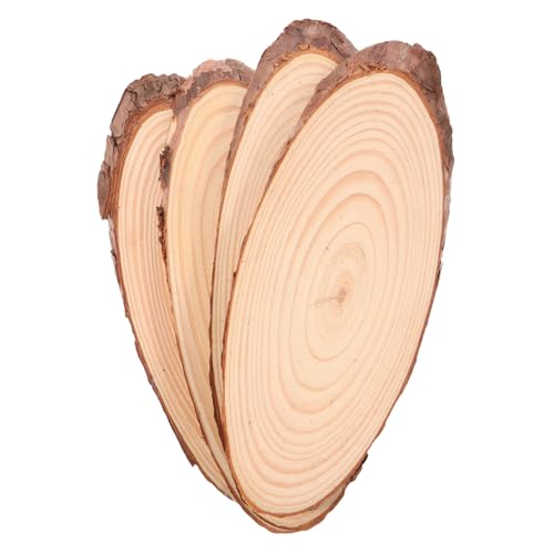 SHINEOFI 4 Stücke Ovale Naturholzscheiben Unlackierte Holzstücke Robuste Holzscheiben für Diy Malerei Rustikale Hochzeitsdeko Kreative Bastelholzformen für Weihnachten und Wohnkultur SHINEOFI 4 Stücke Ovale Naturholzscheiben Unlackierte Holzstücke Robuste Holzscheiben für Diy Malerei Rustikale Hochzeitsdeko Kreative Bastelholzformen für Weihnachten und Wohnkultur von SHINEOFI