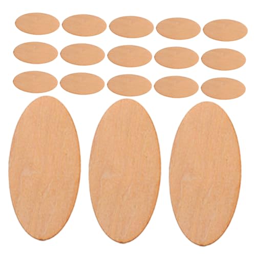 SHINEOFI 40 Ovale Holzstücke 2 Mm Dicke Ovale Holzscheiben Zum Selbermachen Für Heimdekoration Und Kunstprojekte – Unfertige Holzstücke Zum Basteln Malen Und Gravieren von SHINEOFI