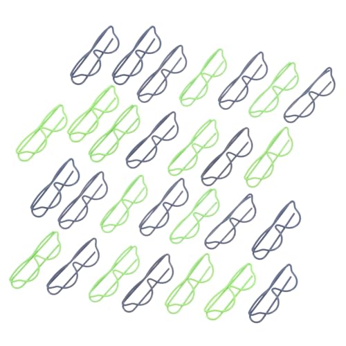 SHINEOFI 40 Stück Brillenförmige Metall Büroklammern Grün Schwarz Lustige Eyeglass Paperclips als Lesezeichen für Notizbücher Datei Dokumenten organisation Sicherer Halt und Einfache SHINEOFI 40 Stück Brillenförmige Metall Büroklammern Grün Schwarz Lustige Eyeglass Paperclips als Lesezeichen für Notizbücher Datei Dokumenten organisation Sicherer Halt und Einfache von SHINEOFI