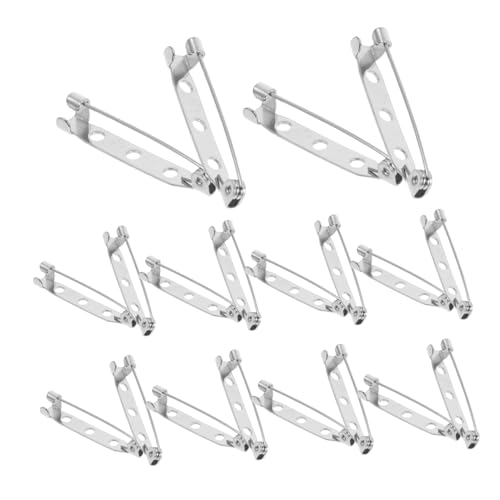 SHINEOFI 40 Stück Broschennadel Verschlüsse Vintage Boutonniere Sicherheitsnadeln Steg Verschlüsse Verschluss Für DIY Bastelarbeiten Abzeichen Namensschilder Corsagen SHINEOFI 40 Stück Broschennadel Verschlüsse Vintage Boutonniere Sicherheitsnadeln Steg Verschlüsse Verschluss Für DIY Bastelarbeiten Abzeichen Namensschilder Corsagen von SHINEOFI