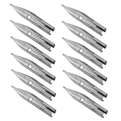 SHINEOFI 40 Stück Dip-stift Füllfederhalterspitze Zubehör Für Schreibstifte Ersatz Für Stiftspitzen Ersatzspitzen Für Kalligrafiestifte Füllfederhalter Schreiben Metall Silver von SHINEOFI