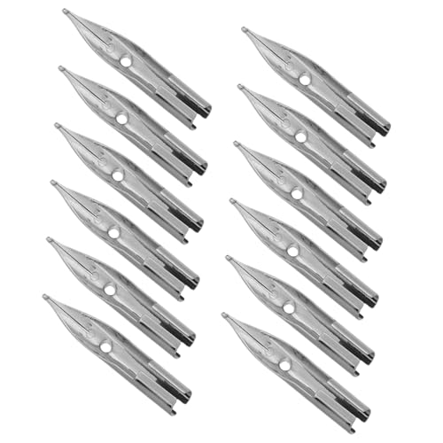 SHINEOFI 40 Stück Dip-stift Stiftspitzen Zum Schreiben Stiftnibs Zum Malen Ersatzfedern Für Füllfederhalter Ersatzstiftspitzen Universal-füllhalterspitzen Stiftspitzen Malen Silver Metall SHINEOFI 40 Stück Dip-stift Stiftspitzen Zum Schreiben Stiftnibs Zum Malen Ersatzfedern Für Füllfederhalter Ersatzstiftspitzen Universal-füllhalterspitzen Stiftspitzen Malen Silver Metall von SHINEOFI