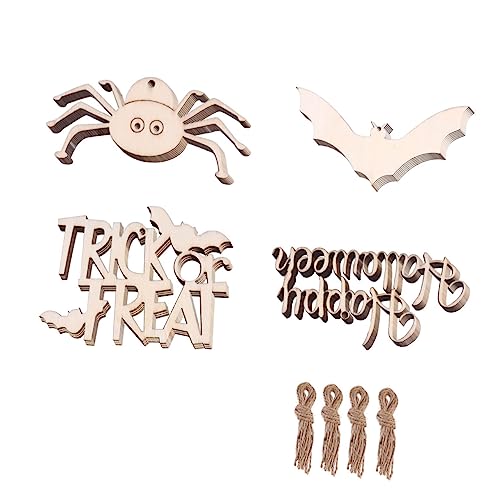 SHINEOFI 40 Stück Hölzerner Handwerks-halloween-anhänger Wirbelt Stöcke Dekorativ Herstellung Gruselig Mini Aus Drinnen Ornamente Schläger Beängstigend Party Kugeln Schild Schüttgut SHINEOFI 40 Stück Hölzerner Handwerks-halloween-anhänger Wirbelt Stöcke Dekorativ Herstellung Gruselig Mini Aus Drinnen Ornamente Schläger Beängstigend Party Kugeln Schild Schüttgut von SHINEOFI