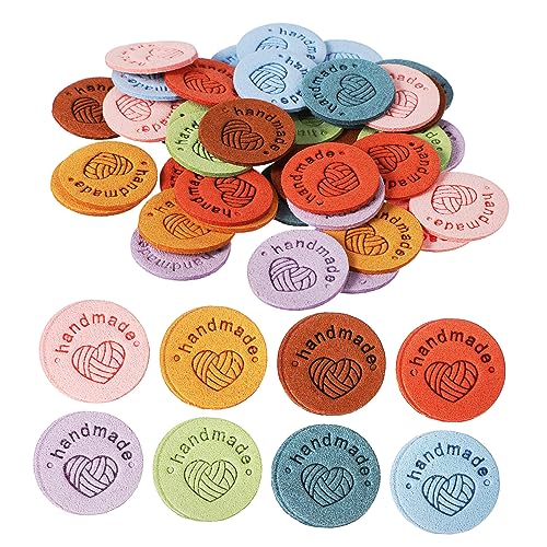 SHINEOFI 40 Stück Lederetikett Etiketten Nähen Gemacht Handgefertigte Etiketten Für Das Handwerk Stoffetiketten Handgefertigte Tags Nähetiketten Aus Stoff Stricken Mikrofaser-leder SHINEOFI 40 Stück Lederetikett Etiketten Nähen Gemacht Handgefertigte Etiketten Für Das Handwerk Stoffetiketten Handgefertigte Tags Nähetiketten Aus Stoff Stricken Mikrofaser-leder von SHINEOFI